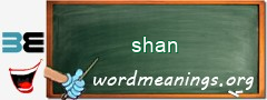 WordMeaning blackboard for shan